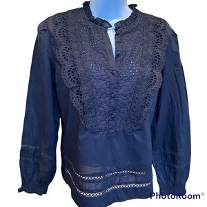 Jcrew Black Top size 6